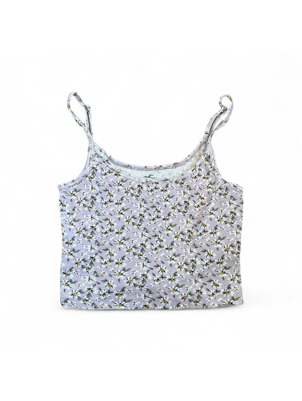 Hollister Floral Baby Cami Tank Top Size Small
